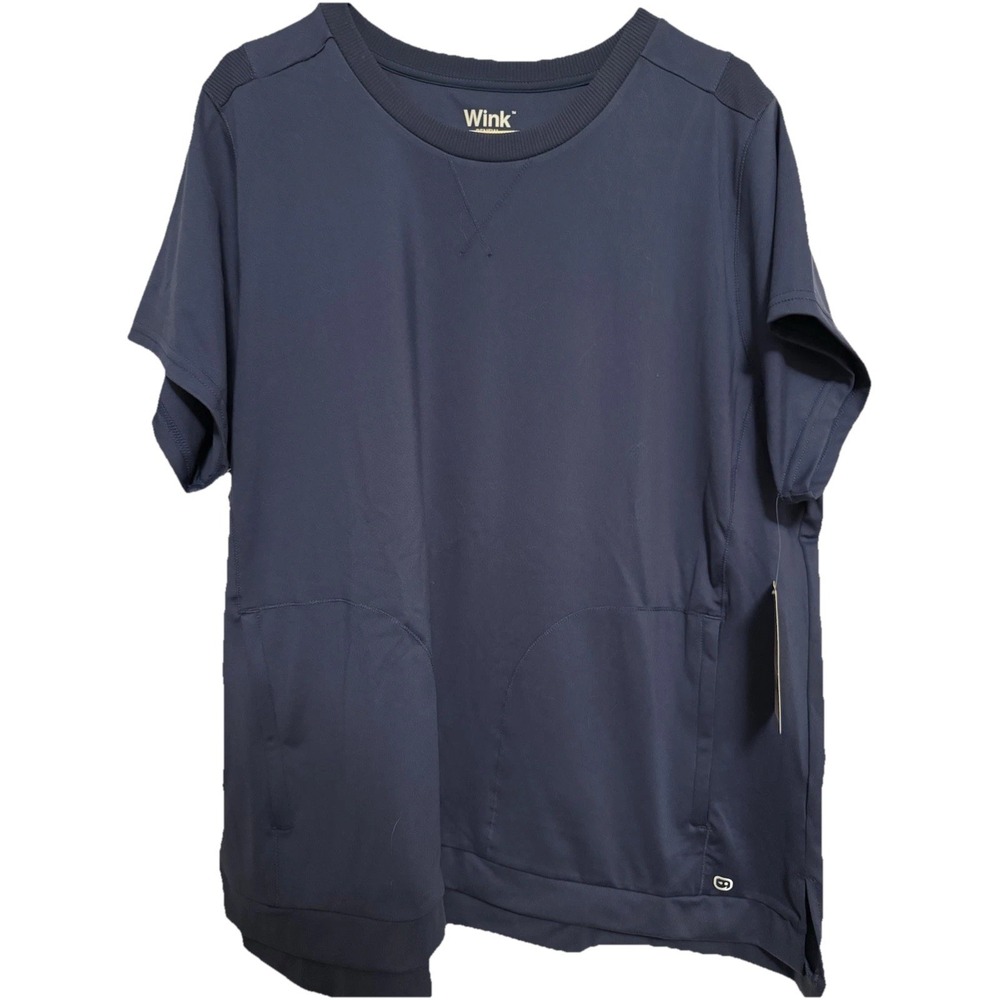 Women's‎ Wink Renew Navy Blue Scrub Top 2XL